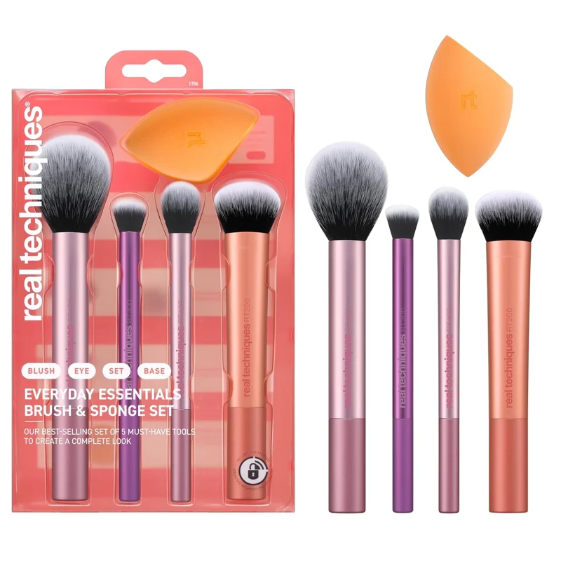 Real Techniques Everyday Essentials Brush & Sponge Set
